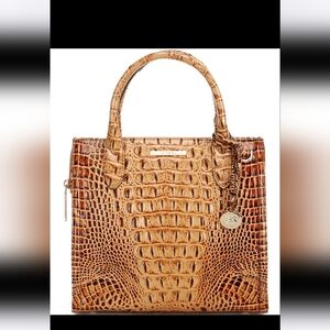 NWT  BRAHMIN, From the Melbourne Collection, the Small Toasted Almond Caroline S
